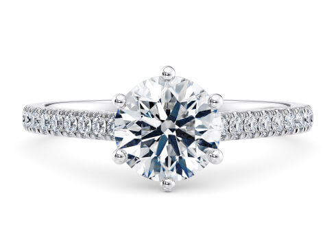 1477 Vintage in Platinum set with a Round cut diamond.