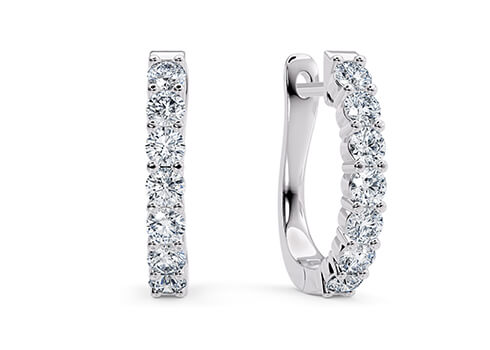 Diamond earrings clearance hoop designs