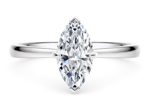 Starlight in Platinum set with a Marquise cut diamond.