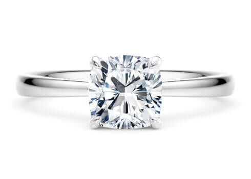 Starlight in Platinum set with a Cushion cut diamond.