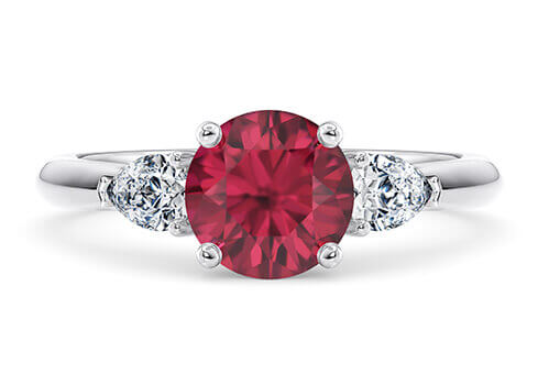 Simple ruby hot sale engagement rings