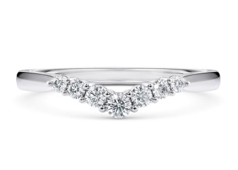 Delphine Eternity Ring in White Gold.