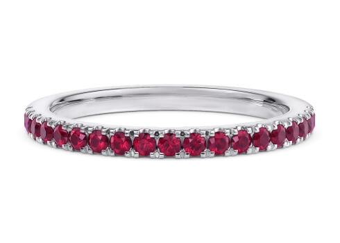Vogue Ruby in White Gold.